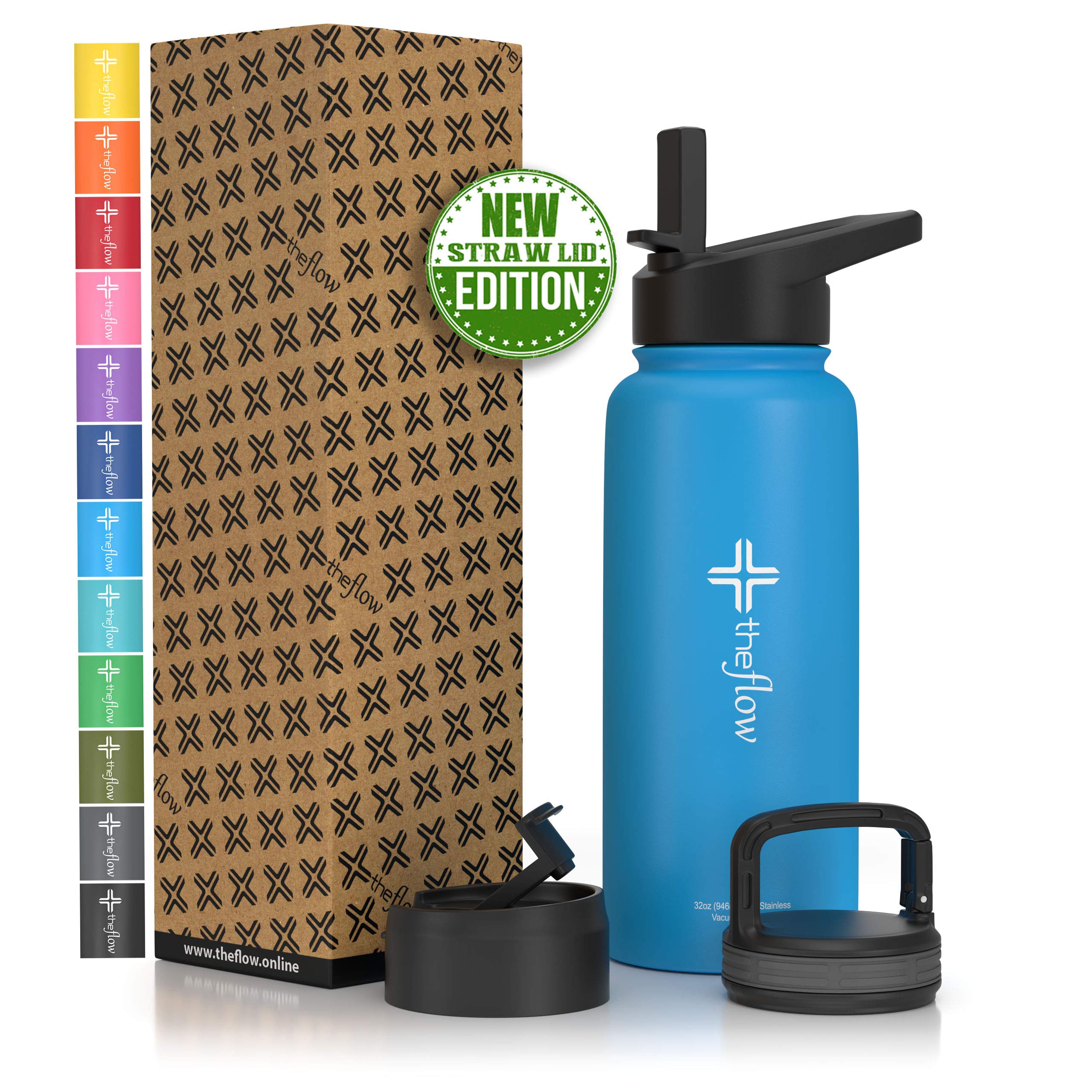 The Flow Insulated Water Bottle Large 32oz Stainless Steel Hydro