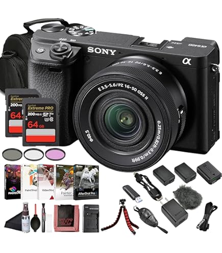 Amazon.com : Sony a6400 Camera with 16-50mm Lens Bundle Including