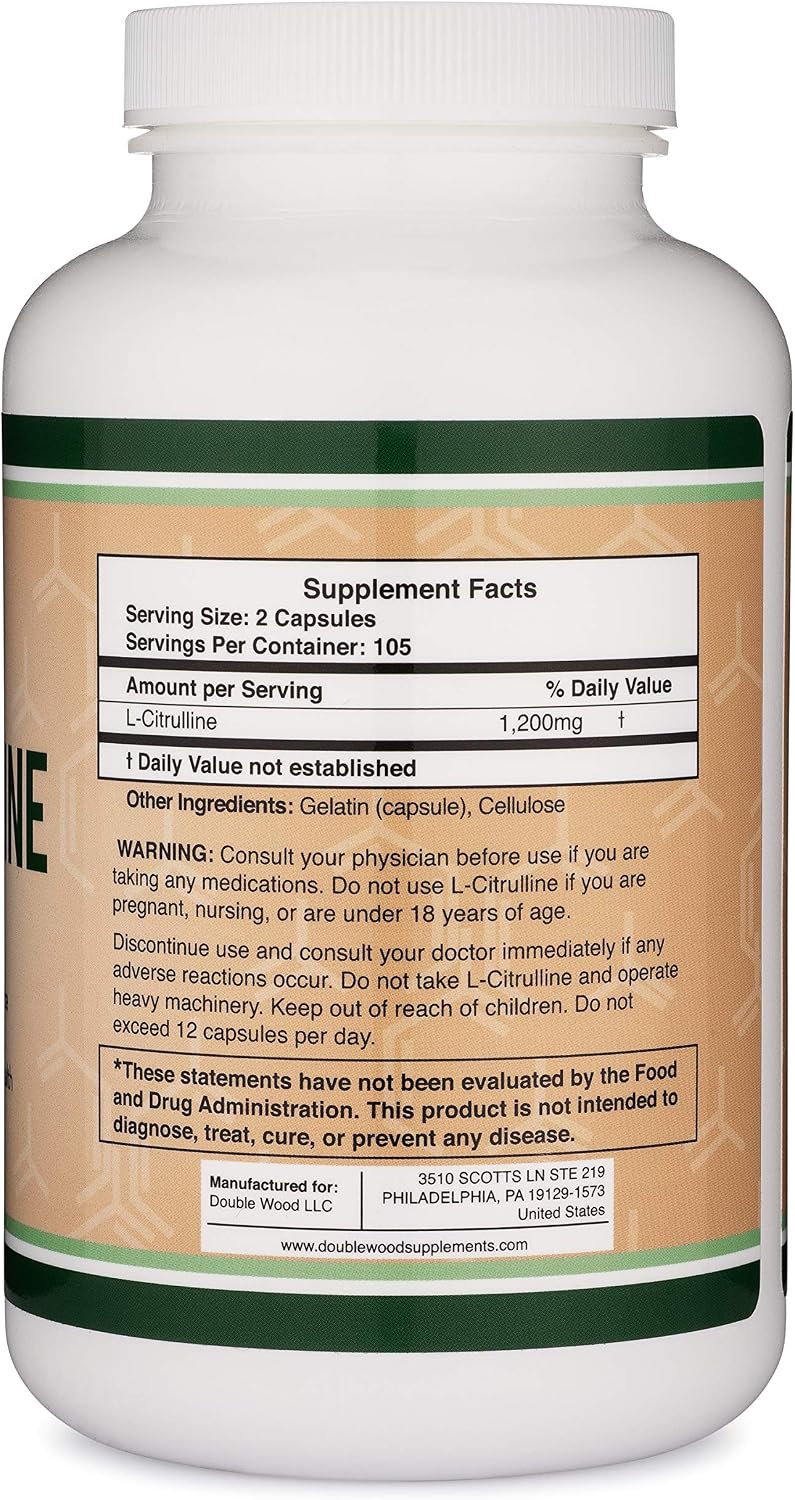 L Citrulline1,200mg Per Serving, 210 Count, 210 count (Pack of 1) - Image 3