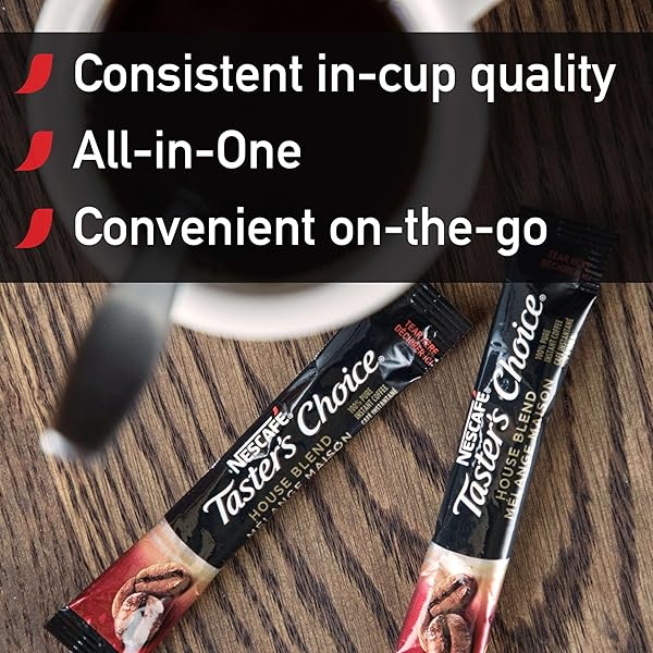 NESCAFE INSTANT COFFEE PACKETS, TASTER’S CHOICE LIGHT ROAST, 1.7 G SINGLES (PACK OF 80)