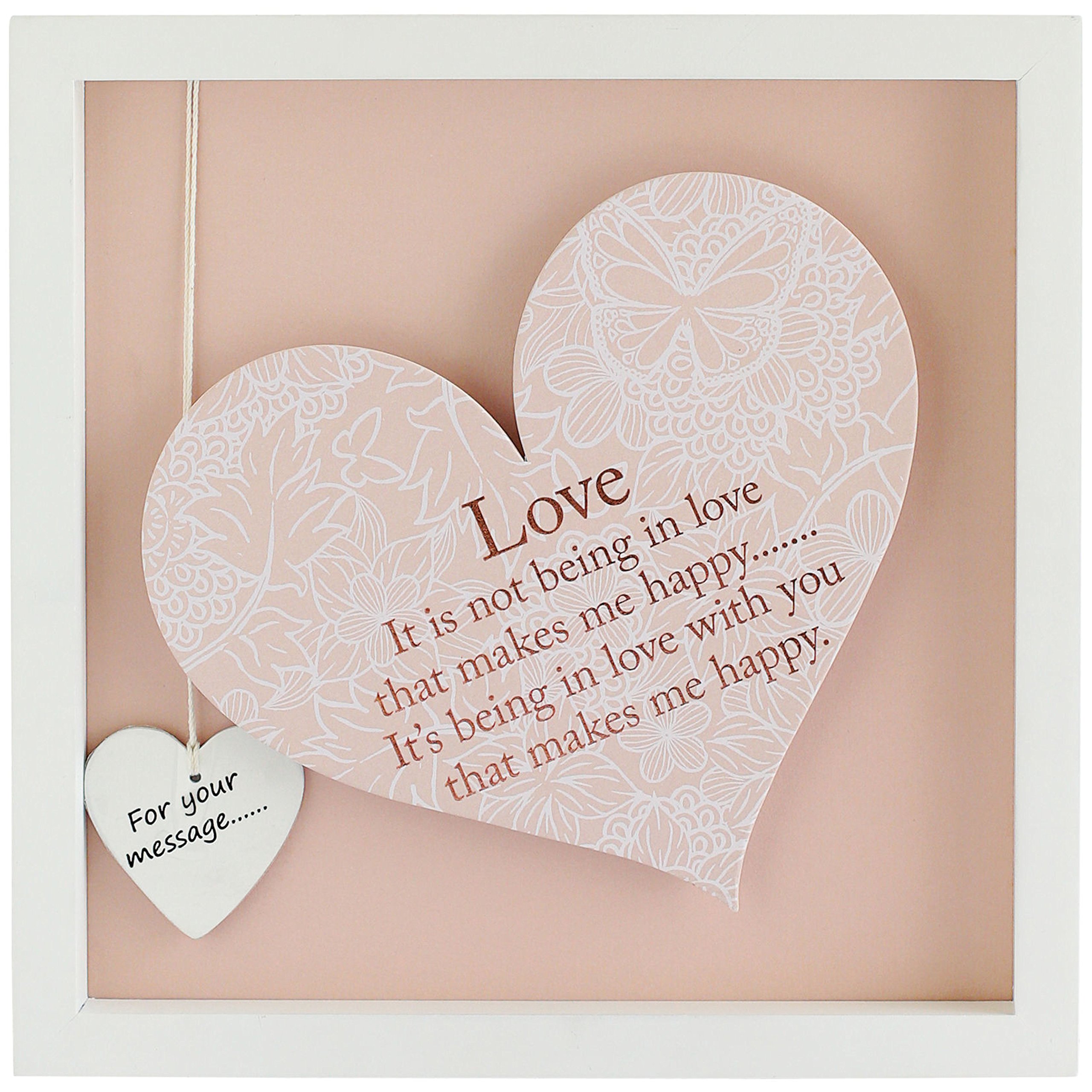 Said with Sentiment Heart Frame Wall Art