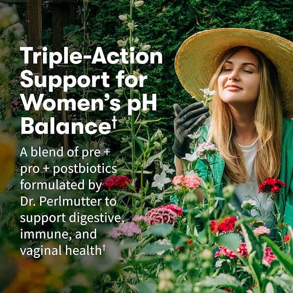 GARDEN OF LIFE, DR FORMULATED ONCE DAILY 3-IN-1 COMPLETE PREBIOTICS, POSTBIOTICS AND PROBIOTICS FOR WOMEN, PRE + PRO + POSTBIOTIC SUPPLEMENT FOR WOMEN’S DIGESTIVE, IMMUNE AND VAGINAL HEALTH, 30 DAY SUPPLY