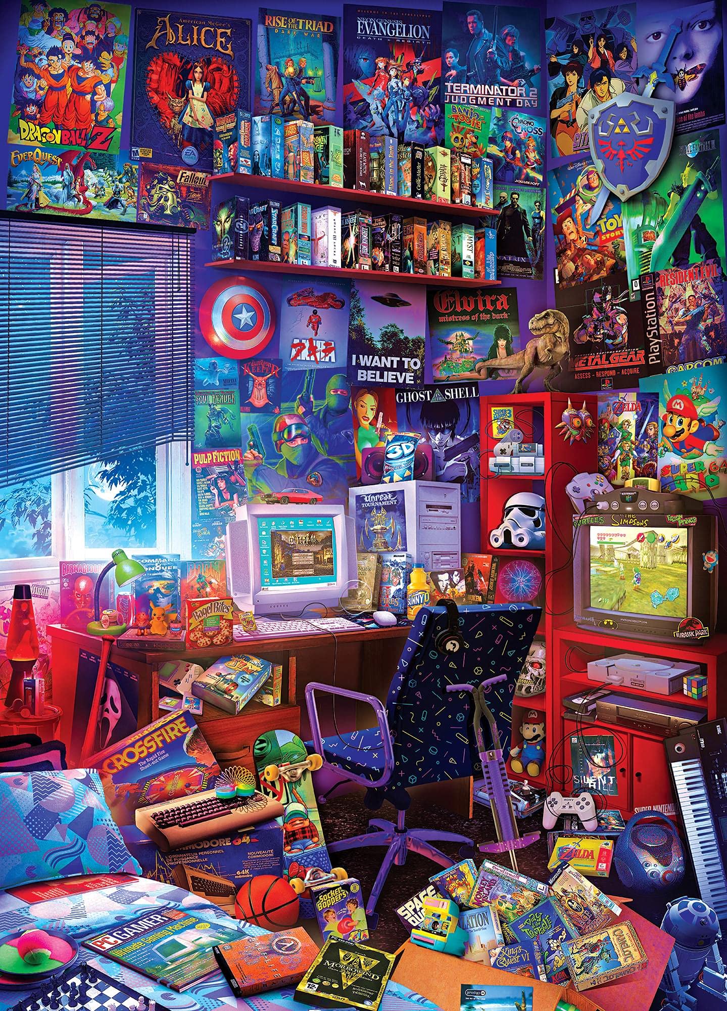 Mua Toynk '80s Game Room Pop Culture 1000 Piece Jigsaw Puzzle by Rachid