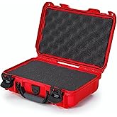 NANUK 909 Travel Hard Case with Customizable Cubed Foam – Waterproof Camera Case, 12.6” x 9” x 4.4”, Lightweight, Lockable, Dustproof, Impact-Resistant & Durable Protective Case – Red