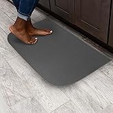 Ritz Accent Rug, Washable, Stain Resistant Kitchen Rug with Latex Backing, Door Mat for Floor, 20"x36", Graphite