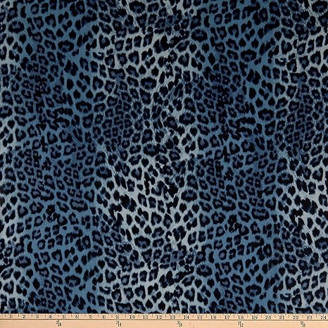 leopard print denim fabric