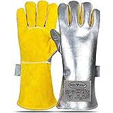 SpecxArmor® Graywolf® Kevlar Aluminized Heat Resistant Welding Glove/Large/1472°F │Fire Gloves│Kevlar Gloves│High Heat │Foundry glove│