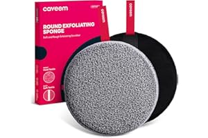 Caveem Exfoliating Body Scrubber, Bath and Body Scrub Buffer, Body Exfoliator for Remove Dead Skin, Gentle and Rough Lightweight Sponge for Shower (2 Pack)