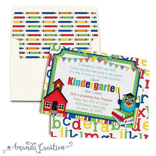 Amazon.com: Preschool Graduation Party Invitation: Handmade