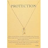 TGOLM Cute Italian Horn Pendant Necklace for Women Protection Amulet Jewelry 18K Gold plated