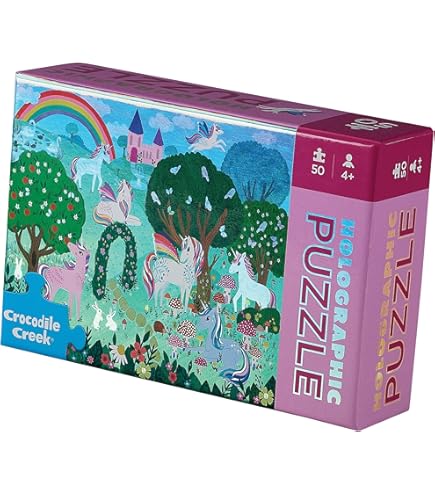 ユニコーンフォレスト 36ピースジグソーパズル Crocodile Creek 4075-5 Unicorn Forest 36 Piece Jigsaw Floor Puzzle