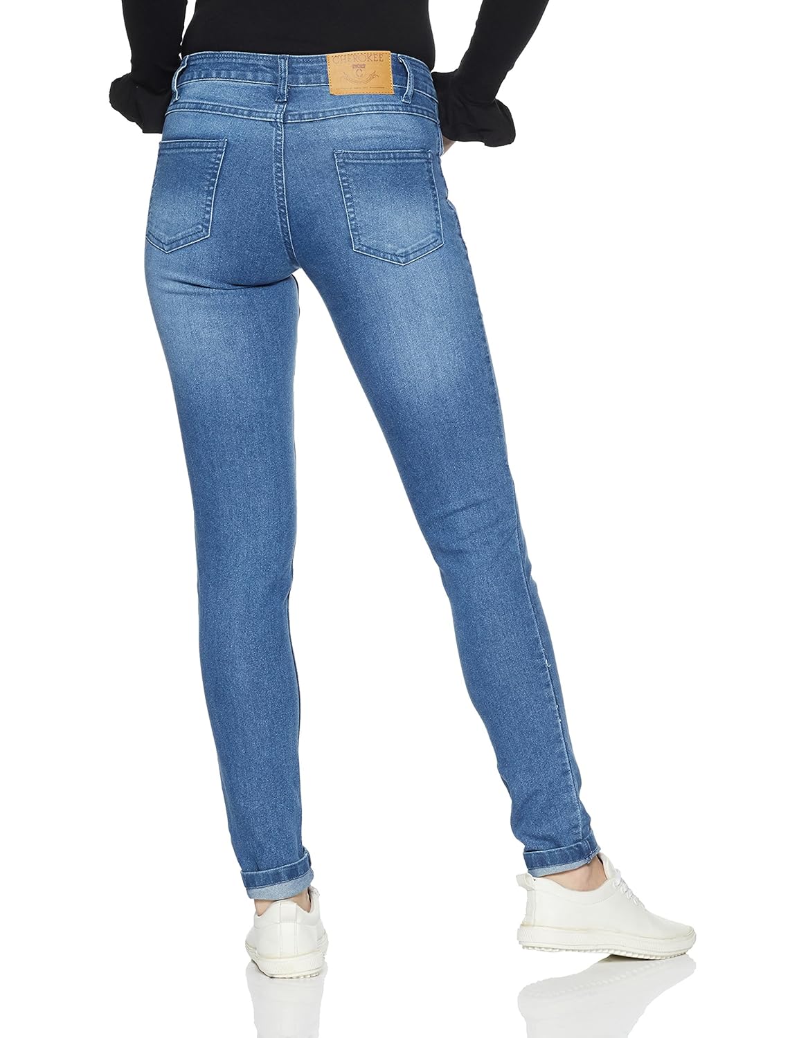 cherokee women's straight fit jeans