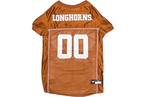 Pets First NCAA College Texas Longhorns Mesh Jersey for DOGS & CATS, Size XX-Large, Licensed Dog Jersey with your Favorite Football/Basketball College Team