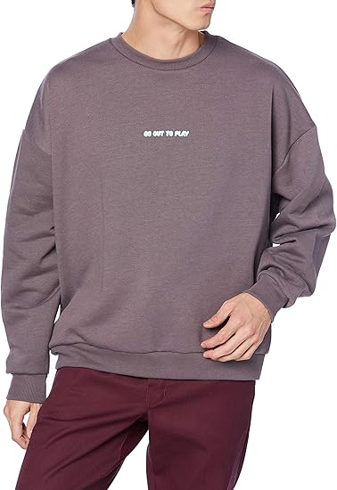 Amazon ウィゴー レトロロゴ Big ビッグ プルオーバー スウェット トレーナー メンズ M パープル トレーナー パーカー 通販