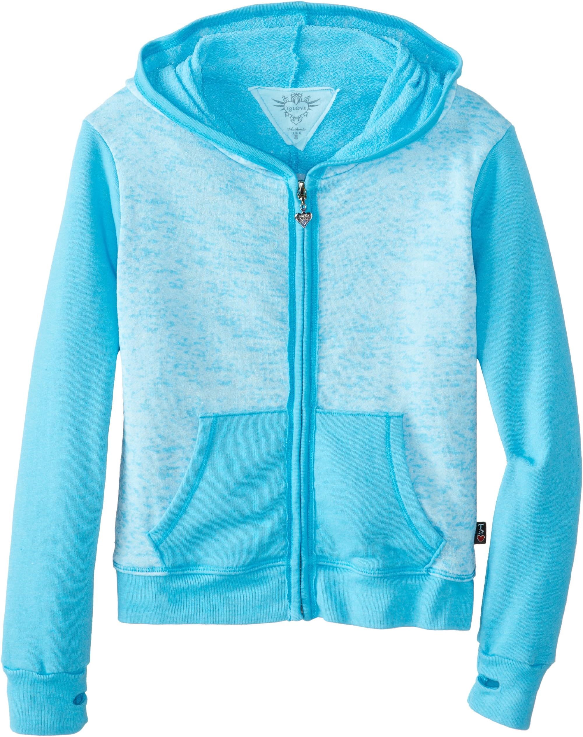 T 2 Love Big Girls' Hooded Zip Jacket