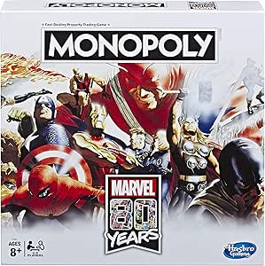 Monopoly - Juego de Mesa de Monopoly Marvel 80 años Comics: Amazon.es: Juguetes y juegos