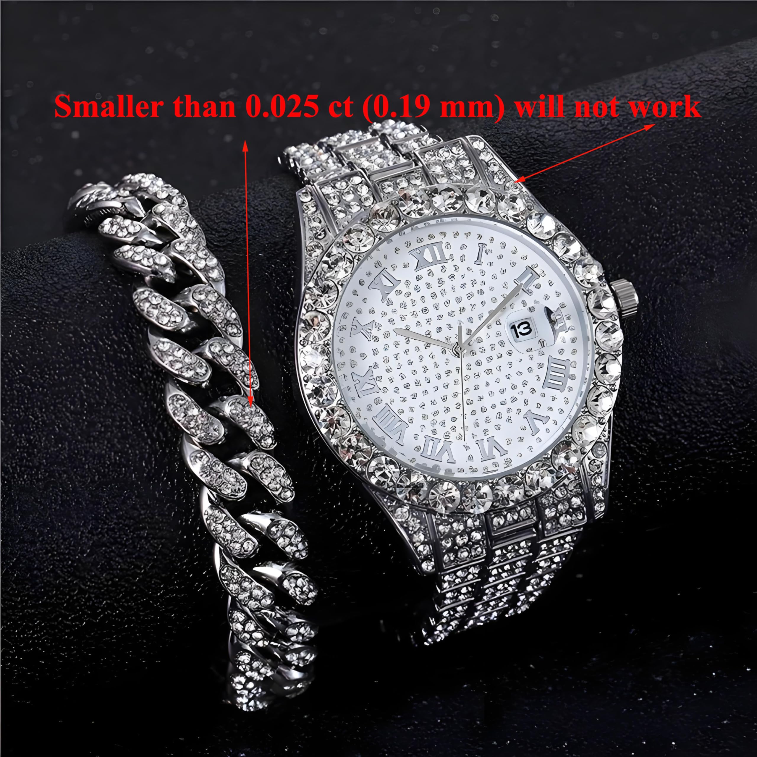 Diamond Tester Pen, Professional Jewelry Diamond Tester with 60X Jewelry Loupe Magnifier, Diamond Selector for Novice and Expert (Non-Rechargeable)