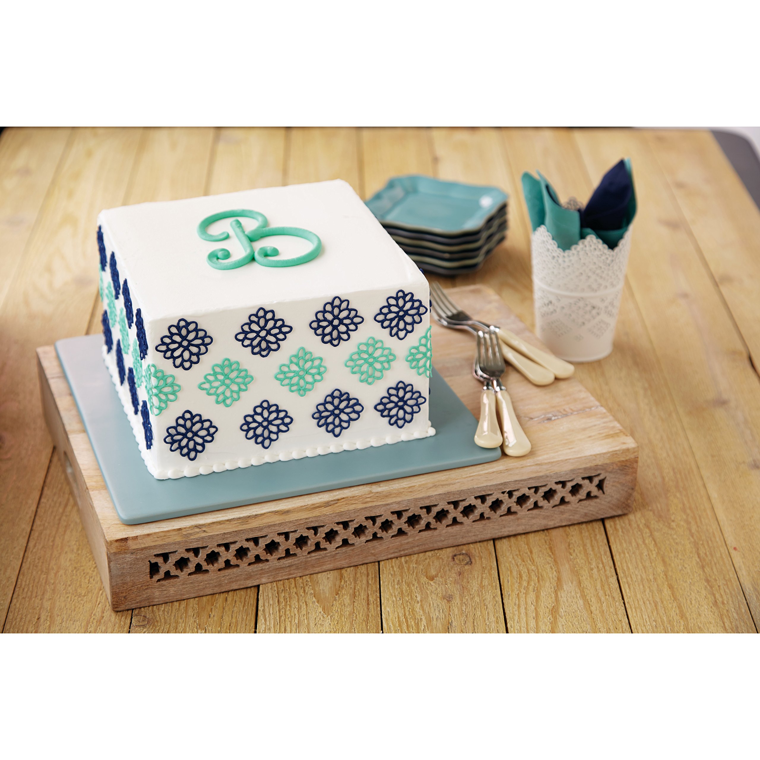 Wilton Perfect Results Premium NonStick 8Inch Square Cake Pans, Set of 2 Buy Online in UAE