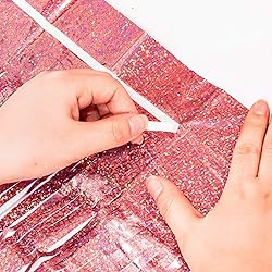 Rose Gold Tinsel Party Backdrop - GREATRIL Foil