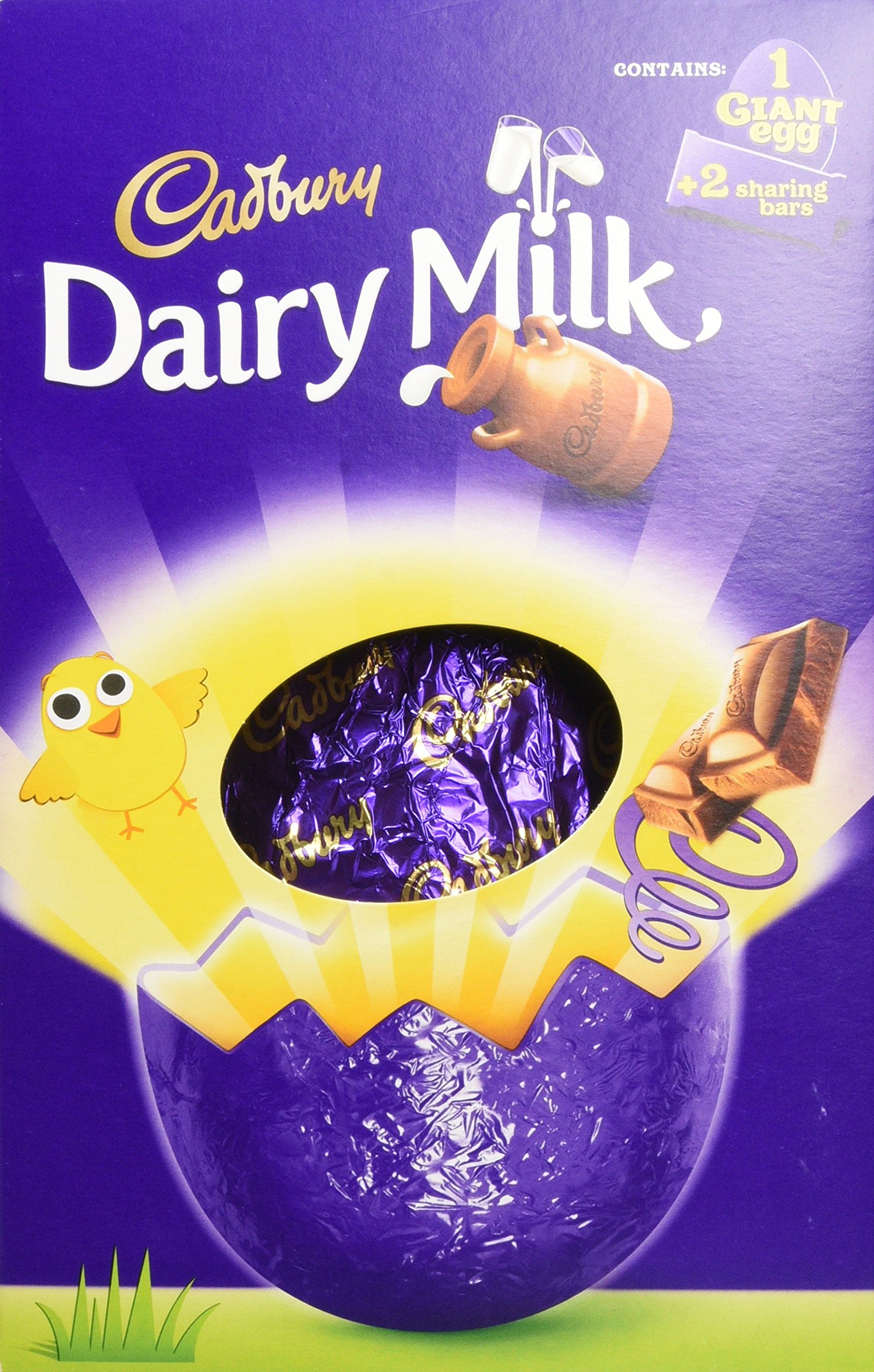 Cadbury Dairy Milk Giant Easter Chocolate Eggs, 515 g, Pack of 2 Buy