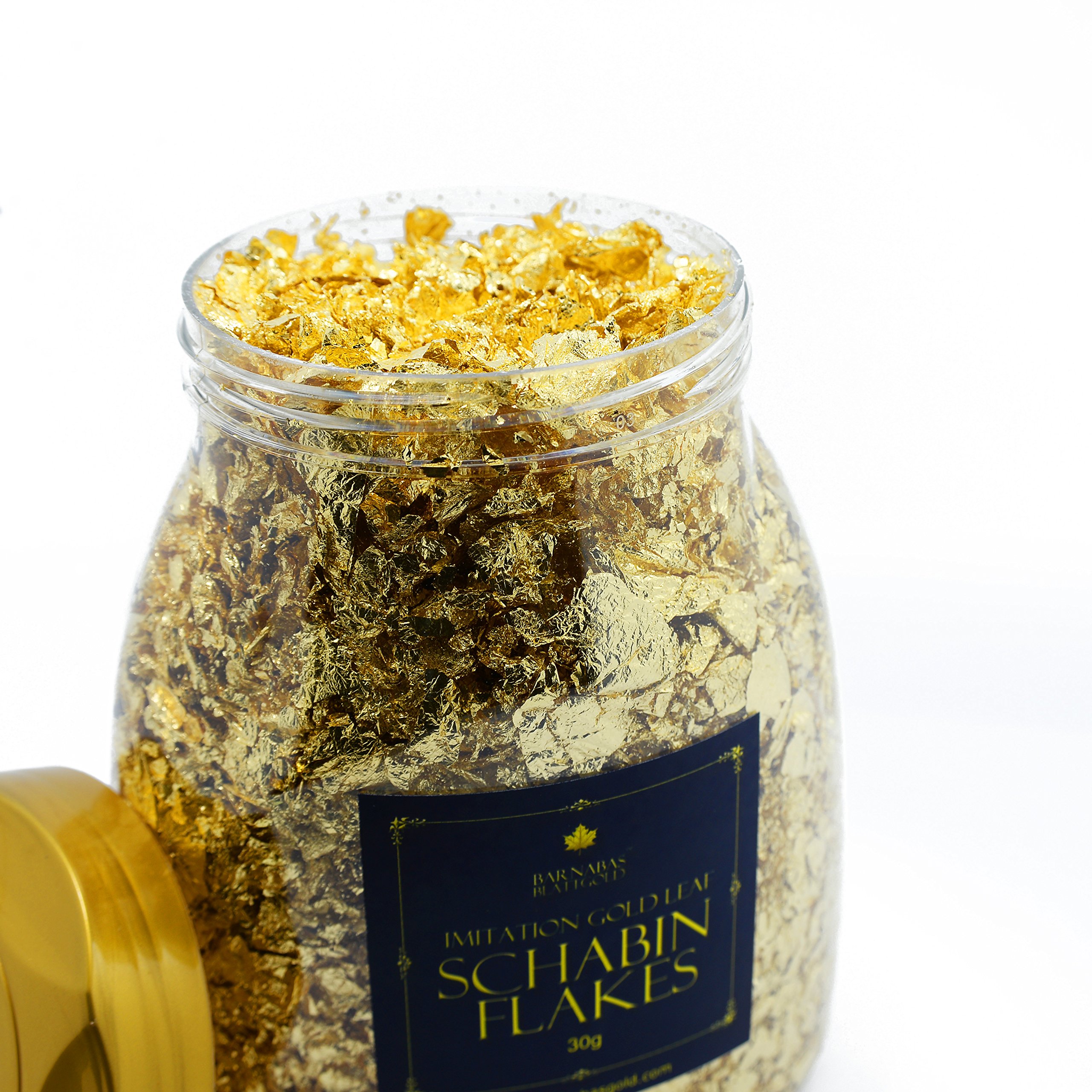 BARNABAS BLATTGOLD Imitation Gold Leaf Schabin Flakes 30g