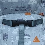 ZARPMA Cotton Forest Highchair Cover for IKEA Antilop Grey Forest view 5