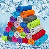 Ysanciuu 30Pack Cooling Towels for Neck and Face,Microfiber Bulk Cooling Towels,Cool Cold Workout Towels for Gym,Travel,Yoga,Camping, Running,Outdoor Sport (10 Colors)