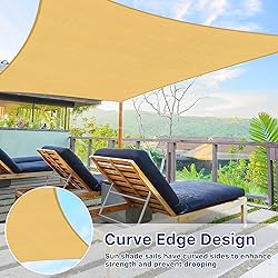 RoomHacks 12'x16' Sun Shade Sail, UV Protection