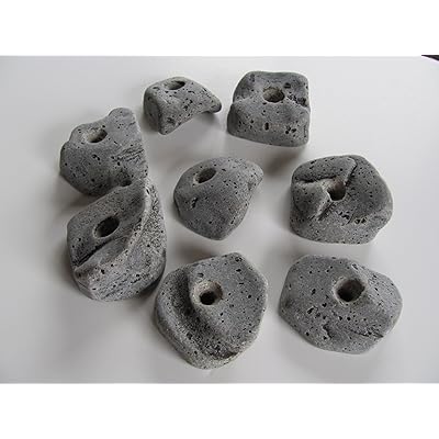 100 Kids Large Rock Climbing Holds with Hardware (100 Bolts and 100 T-Nuts)