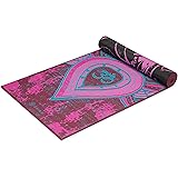 Gaiam Premium Reversible Print Yoga Mat, Extra Thick Non Slip Exercise & Fitness Mat for All Types of Yoga, Pilates & Floor Exercises