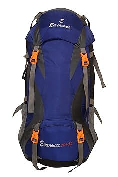 Emerence 1023 Rucksack, Hiking Backpack 75Lts (Royal Blue ) With Rain Cover and Laptop Compartment 