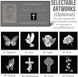 ADFSTONE Personalised Memorial Plaques for Graves, Custom Photo Plaques view 5