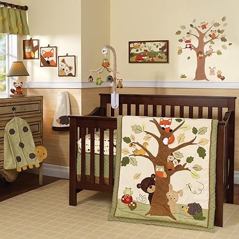 raccoon crib bedding