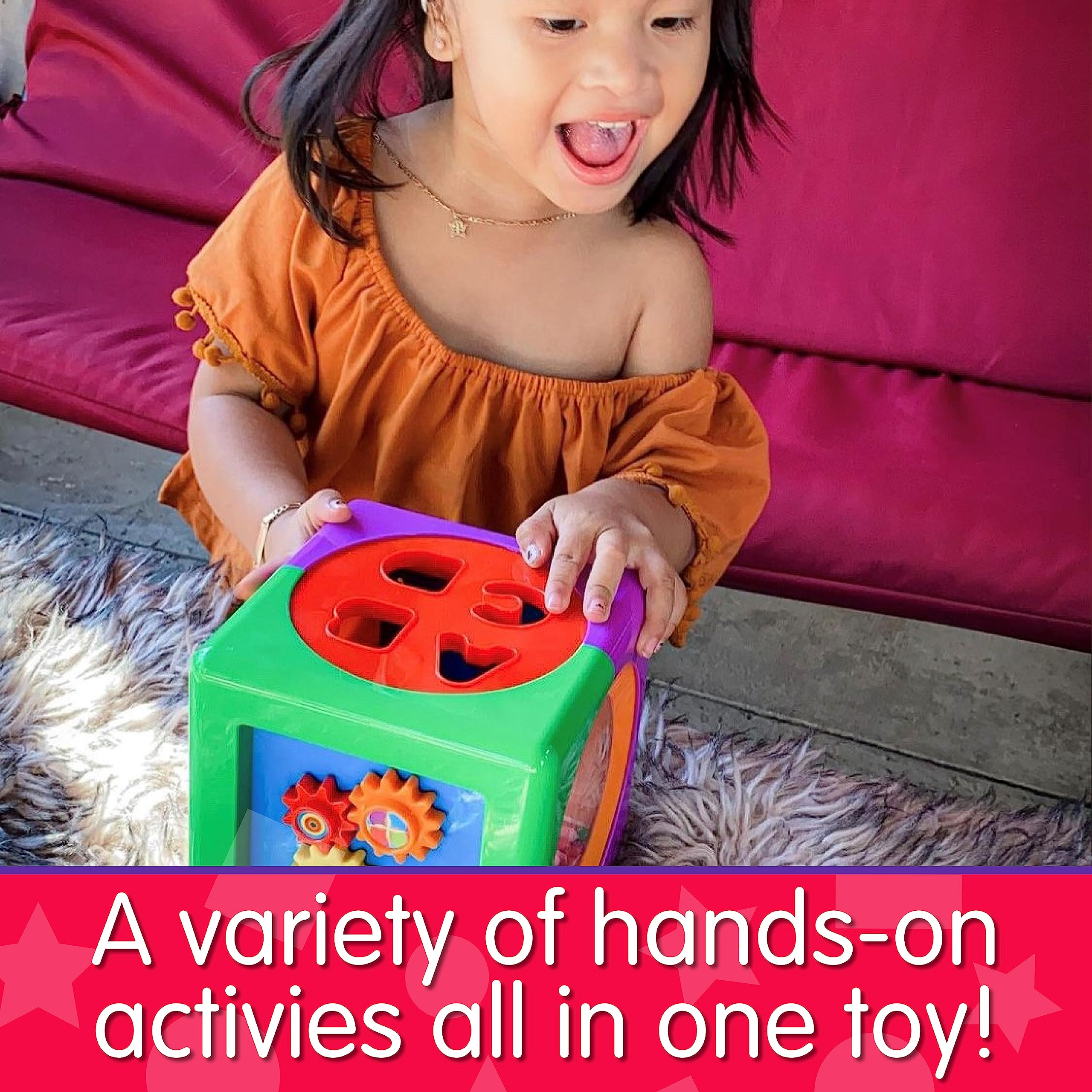 The Learning Journey Early Learning - My First Activity Cube - Baby & Toddler Toys & Gifts for Boys & Girls Ages 12 Months and Up - Award Winning Toy, Multi (160398)