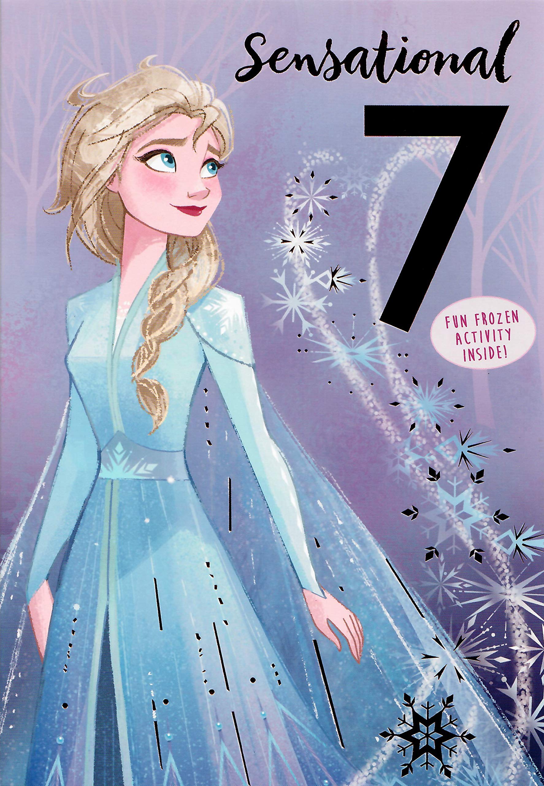 Age 7 Frozen 2 Includes Activity Birthday Card Hallmark 25531111 Medium