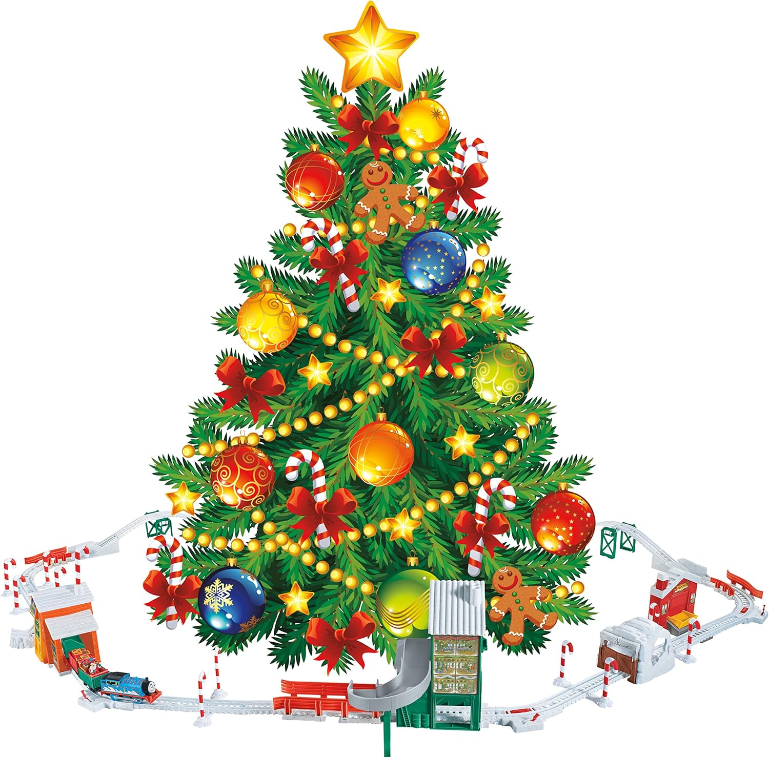 thomas and friends trackmaster holiday cargo delivery set