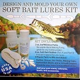 ComposiMold Make Your Own Soft Bait Fishing Lures KIT - 1 Piece - Custom Soft Bait Fishing Lure Kit