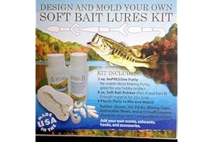 COMPOSIMOLD Make Your OWN Soft Bait Fishing Lures KIT