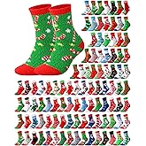 Foaincore 100 Pairs Christmas Fuzzy Socks Bulk Women Warm Winter Slipper Socks Soft Fluffy Colorful Warm Christmas for Xmas Holiday Gifts Indoor Homeless