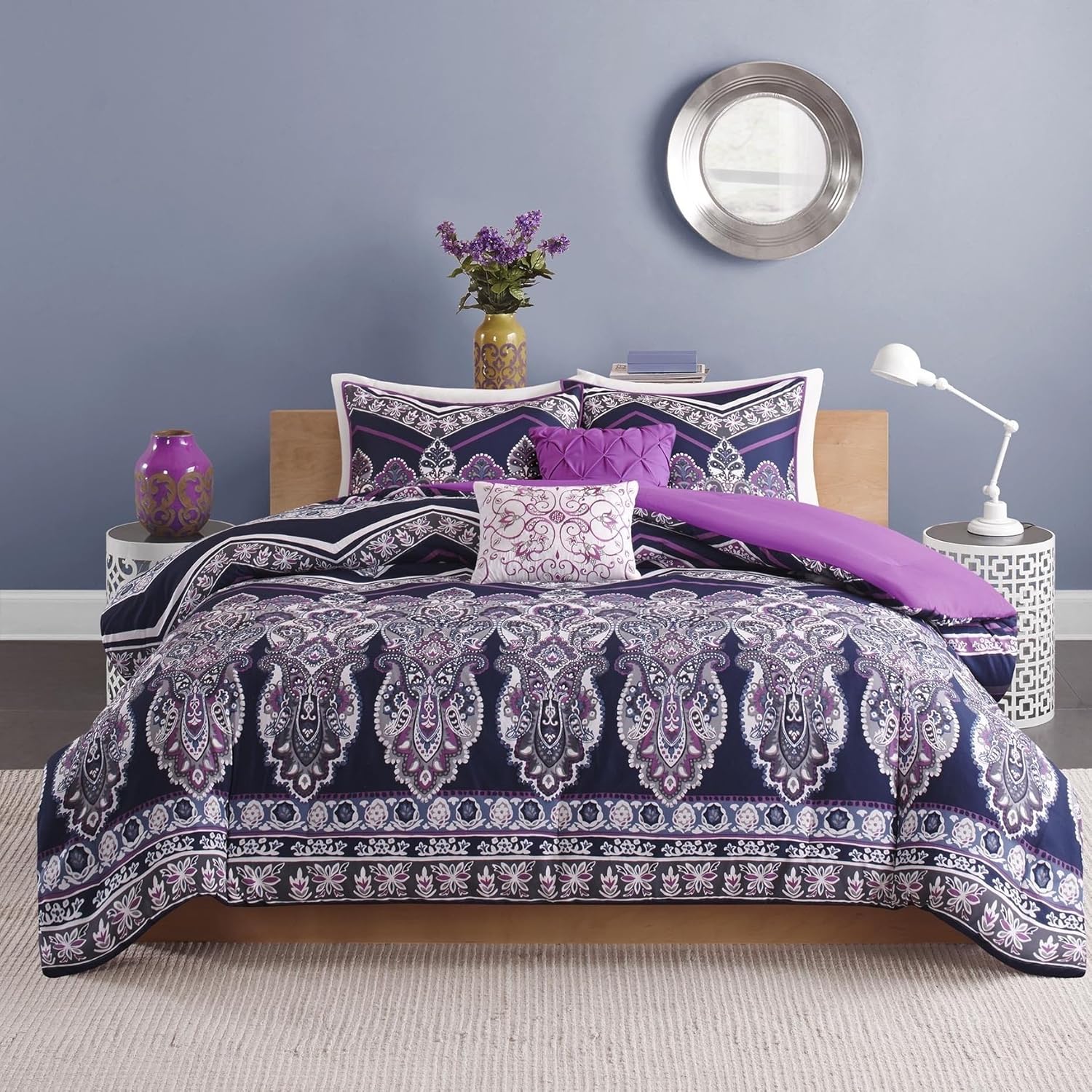 4 Piece Twin Twin Xl Girls Bohemian Comforter Set Contemporary