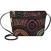 Danny K. Women's Tapestry Zipper Purse Crossbody Handbag, Adjustable Cord, Handmade in USA