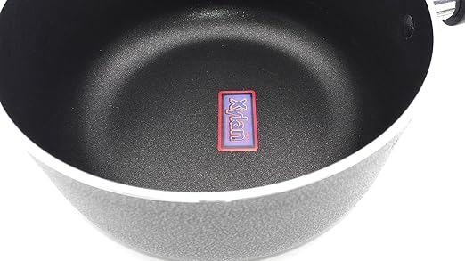 Amazon.com: Non-Stick Aluminum Sauce Pan With Glass Lid, Xylan Coating, 3.5 QT: Kitchen & Dining