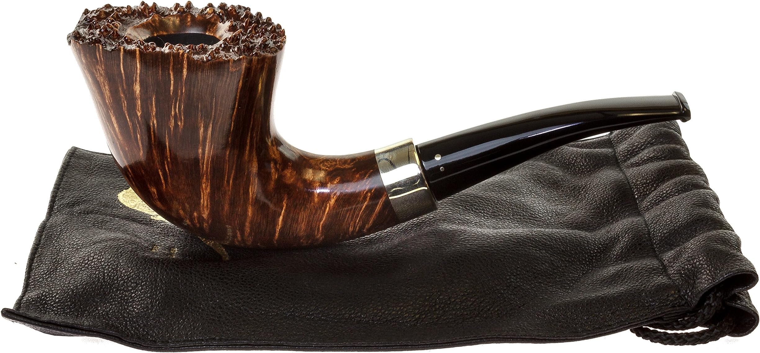 Winslow C Freehand Tobacco Pipe - Combination Finish TP-1394
