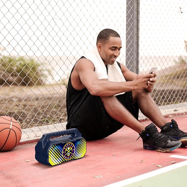 SOAR NBA WIRELESS BOOMBOX SPEAKER, DENVER NUGGETS