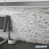 M MOFIT 3D Brick Marble Peel and Stick Tile Waterproof Kitchen Bathroom Decor view 3