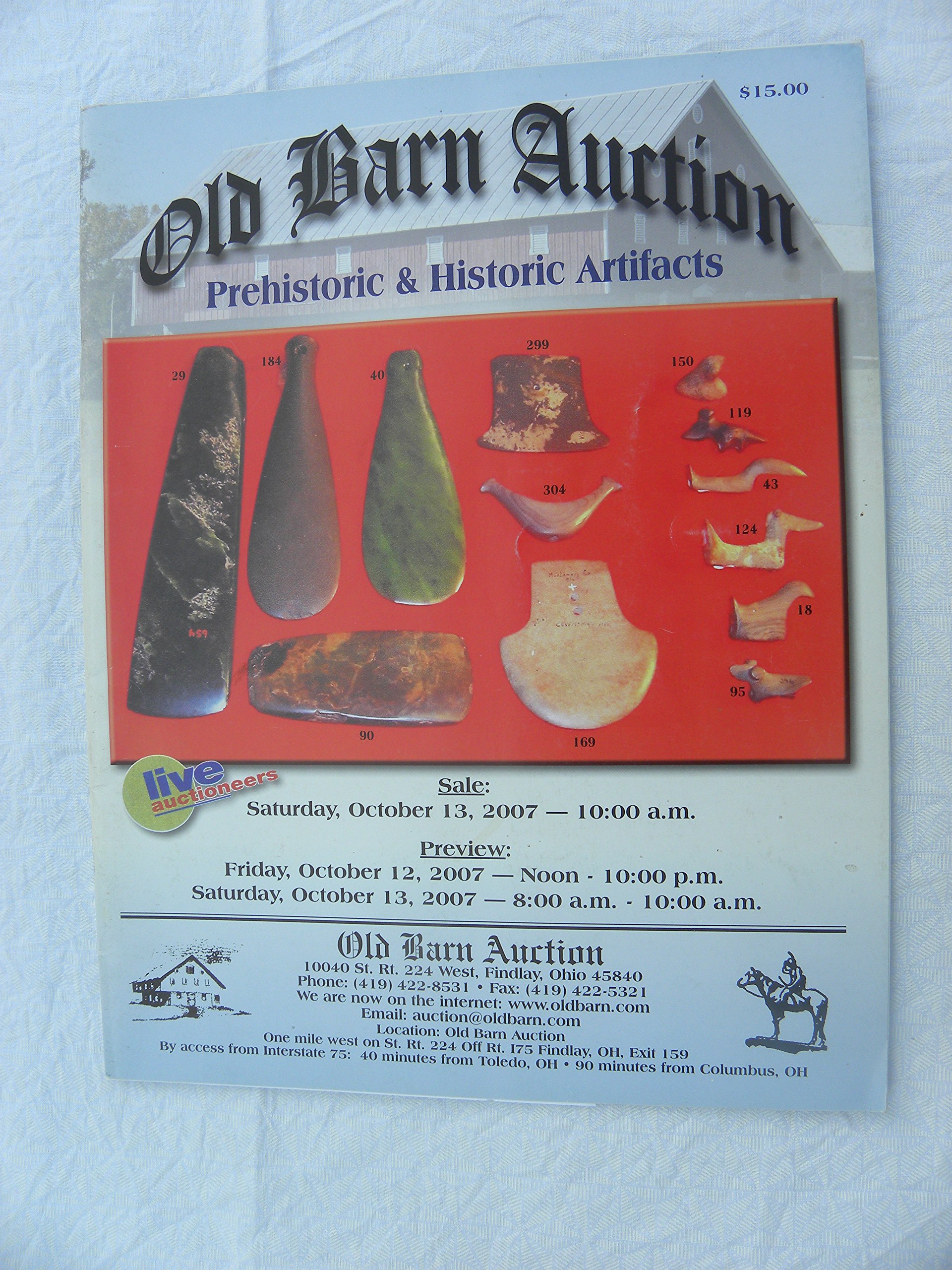 Old Barn Auction Prehistoric Historic Artifacts October 13
