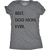 Womens Dog Mom and Cat Mom Funny T Shirts Cute Pet Tees for Women with Cats or Dogs