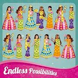 Imagimake DIY Magnetic Dress-Up Indian Princess 30-Piece Set view 7