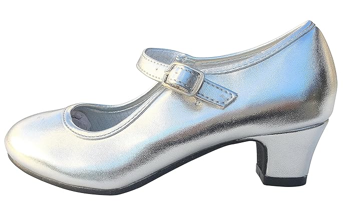 La Senorita Spanische Flamenco Schuhe Prinzessinnen Schuhe Silber