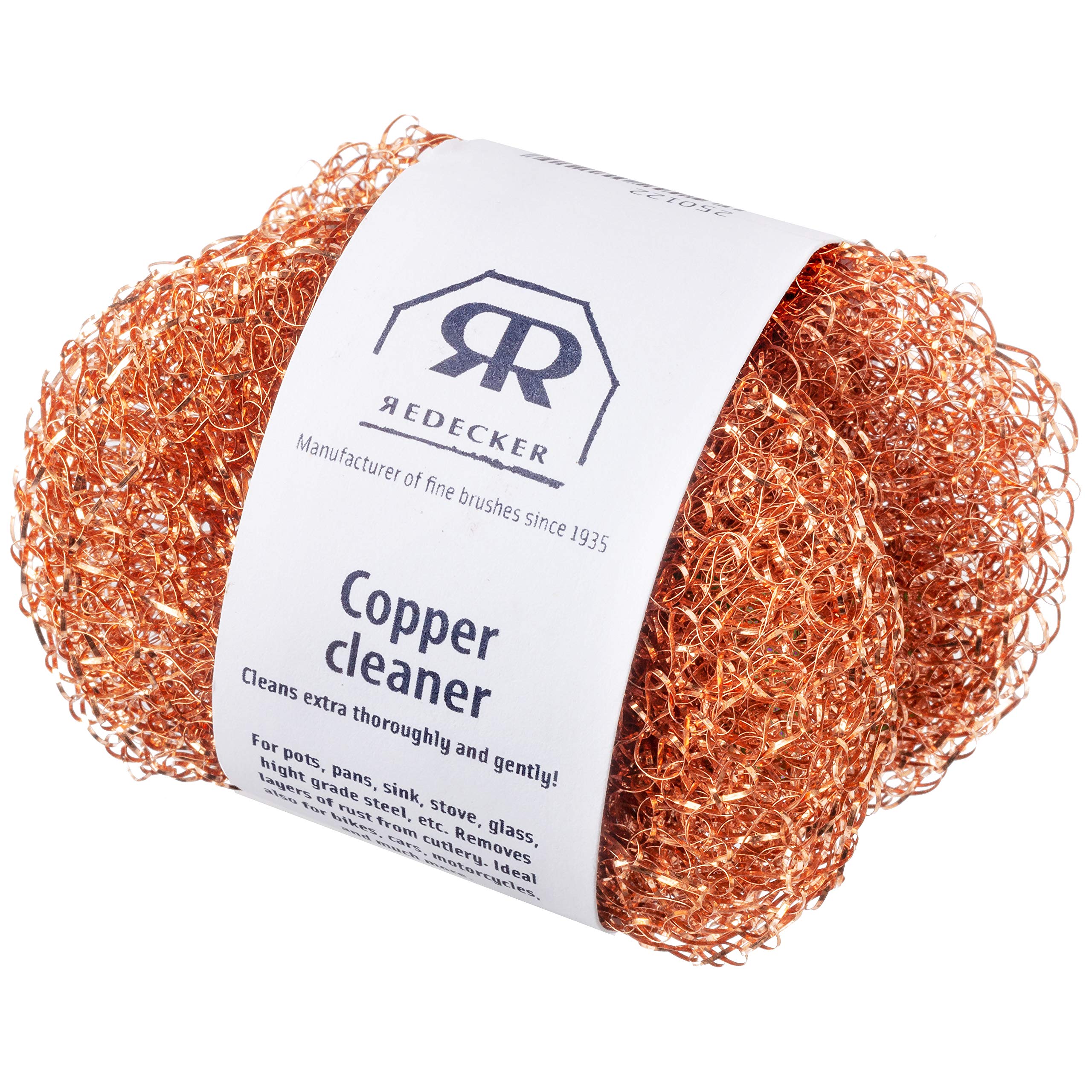 Redecker Bürstenhaus 250120 Copper Scourer 7.5 cm / 20 g Set of 2